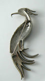 Art Deco Bird Of Paradise Enamel, Rhinestone, Pot Metal Brooch - Vintage Lane Jewelry