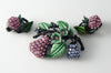 Vintage Hollycraft Pink, Blue And Green Rhinestone Enamel Demi Parure - Vintage Lane Jewelry