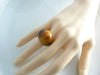 Vintage Butterscotch Marbled Bakelite Chunky Ring - Vintage Lane Jewelry