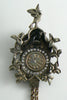 Large Figural Vintage Rhinestone Cuckoo Clock Brooch - Vintage Lane Jewelry