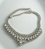 Vintage Signed Weiss Fiery Rhinestone Bib Collar Necklace - Vintage Lane Jewelry