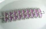Huge Lavender Thermoset Vintage Bracelet - Vintage Lane Jewelry