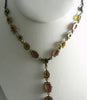 Rare Carolina Herrera Reds And Citrine Colored Stones Necklace - Vintage Lane Jewelry
