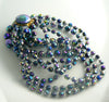 Triple Strand Carnival Glass Necklace - Vintage Lane Jewelry