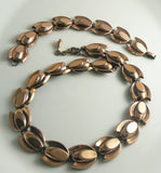 Matisse Renoir Copper Tulip necklace and bracelet set - Vintage Lane Jewelry