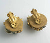 Early Miriam Haskell Gold Chain & Baroque Pearl Necklace Earring Set - Vintage Lane Jewelry