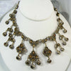 Vintage Sparkling Red Rhinestone Bib Necklace - Vintage Lane Jewelry