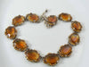 Vintage Amber Glass Open Back Necklace - Vintage Lane Jewelry