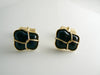 Swank Deep Blue Glass Cufflinks, Men's Links - Vintage Lane Jewelry