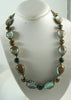 Vintage Regency Saphiret Blue Topaz Rhinestone Necklace - Vintage Lane Jewelry