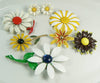 Vintage Enamel Daisy Flower Lot - Vintage Lane Jewelry