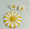 Vintage Enamel Daisy Flower Lot - Vintage Lane Jewelry