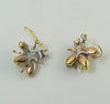 Czech Glass Rhinestone Fly Earrings, Lavender - Vintage Lane Jewelry