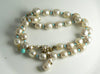 Baroque Glass Pearl and Aqua Glass Bead Miriam Haskell Necklace - Vintage Lane Jewelry