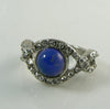 Retro Mood Ring Twist Design with Rhinestones. - Vintage Lane Jewelry
