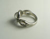 Retro Mood Ring Twist Design with Rhinestones. - Vintage Lane Jewelry