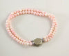 Angel Skin Natural Coral 2 Strand Bracelet - Vintage Lane Jewelry