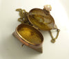 Antique Brass Pillow Purse Edwardian Locket - Vintage Lane Jewelry