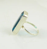 London Blue Topaz 925 Sterling Silver Ring - Vintage Lane Jewelry