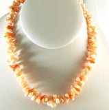 Vintage Angel Skin Coral Branch Necklace - Vintage Lane Jewelry