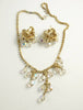 Juliana AB Crystal and Rhinestone Necklace Clip Earring Set - Vintage Lane Jewelry