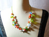 Murano Glass Bird, Glass Leaves Beaded Necklace - Vintage Lane Jewelry