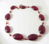 Vintage Art Deco Cherry Red Glass Bead Necklace - Vintage Lane Jewelry