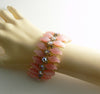 Pink Thermoset Plastic And Ab Rhinestone Parure - Vintage Lane Jewelry