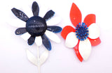 Mixed Daisies Flowers Enamel Flower Lot - Vintage Lane Jewelry