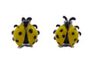Swank Yellow Ladybug Cufflinks, Cuff Links - Vintage Lane Jewelry