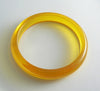 Lemon Jello Prystal Bakelite Bangle Bracelet - Vintage Lane Jewelry