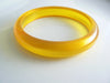 Lemon Jello Prystal Bakelite Bangle Bracelet - Vintage Lane Jewelry