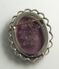 Vintage Intaglio Brooch Amethyst Glass West Germany Cameo - Vintage Lane Jewelry