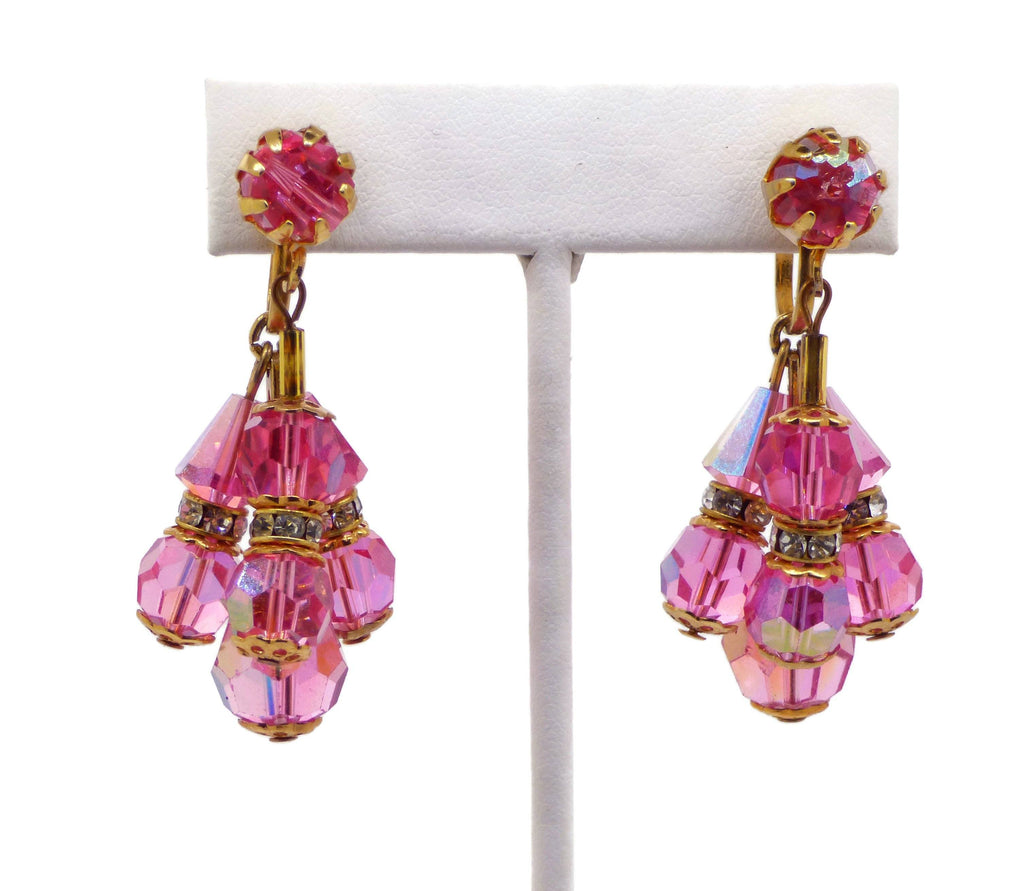 Pink Givre Demi Parure - Vintage Lane Jewelry