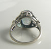 Art Nouveau Sterling Silver Mystic Topaz Filigree Ring - Vintage Lane Jewelry