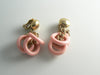 Napier Chunky Pink Lucite Dangling Bracelet Earring Set - Vintage Lane Jewelry