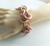 Napier Chunky Pink Lucite Dangling Bracelet Earring Set - Vintage Lane Jewelry