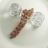 Double Strand Pink Prong Set Rhinestone Bracelet - Vintage Lane Jewelry