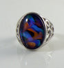 Beautiful Vintage Oval Swirl Mood Ring - Vintage Lane Jewelry