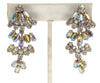 Weiss Rhinestone Chandelier Clip Earrings - Vintage Lane Jewelry