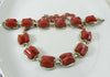 Red Lucite Bon Bon Necklace and Bracelet Set - Vintage Lane Jewelry