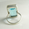 Huge Swiss Blue Topaz 18ct Sterling Silver Ring - Vintage Lane Jewelry