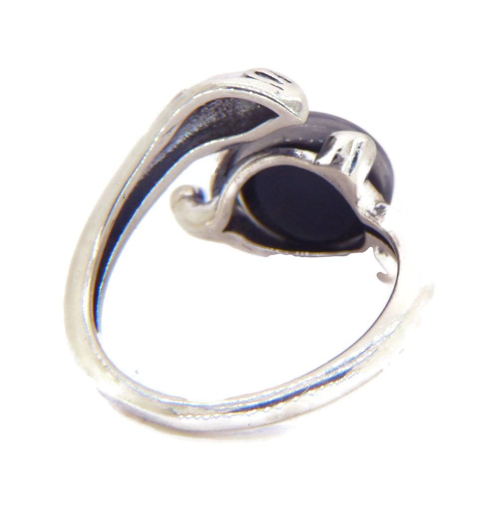 Sterling Silver Fox Mood Ring - Vintage Lane Jewelry