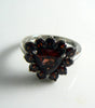 Vintage Sterling Silver Garnet Ring - Vintage Lane Jewelry