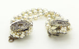 Miriam Haskell Glass Pearl Bracelet - Vintage Lane Jewelry