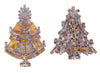 Czech Christmas Rhinestone Trees - Vintage Lane Jewelry