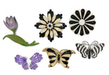 Butterflies and Enamel Flower Lot - Vintage Lane Jewelry