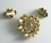 Continental Yellow Givre Rhinestone Demi Parure - Vintage Lane Jewelry